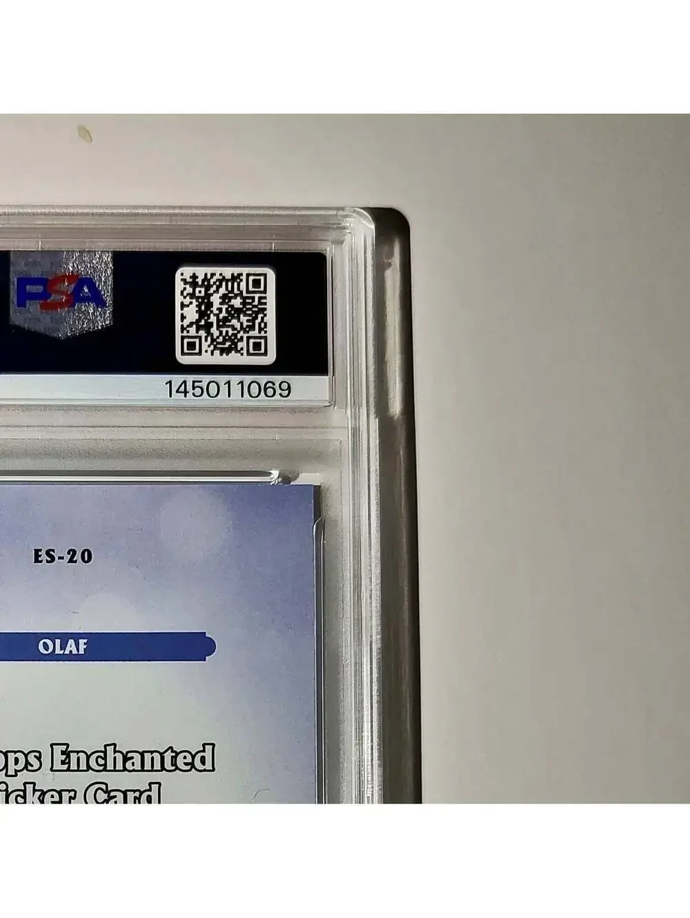 Olaf 2025 Topps Disney #ES-20 Enchanted Sticker Card Frozen PSA 9